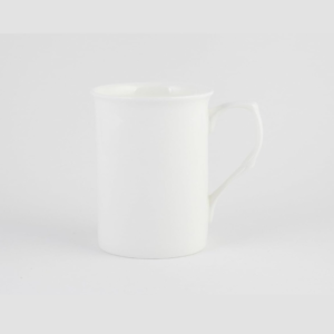 White 10oz Castle Mugs Set of 6 by CHINACAVE